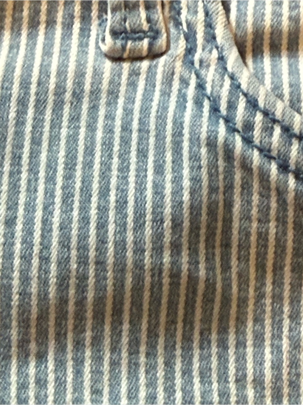 NYDJ Light Blue Pinstripe Denim Mini Skirt Women’s 16W Stretch Cotton Casual-GUC - Picture 10 of 10